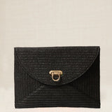 Bolso Rafia Metalizado Negro