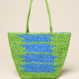 Bolso Capazo Rafia Verde