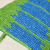 Bolso Capazo Rafia Verde