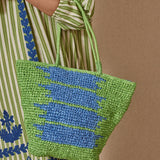 Bolso Capazo Rafia Verde