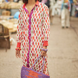 Bolso Capazo Rafia Morado