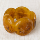 Pulsera Tallada Mostaza
