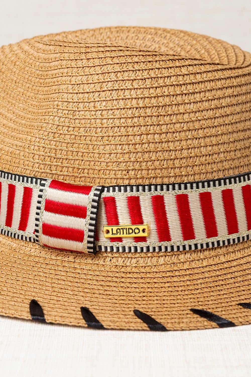 Sombrero Cinta Tejida Naranja