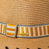 Sombrero Cinta Tejida Naranja
