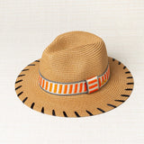 Sombrero Cinta Tejida Rojo