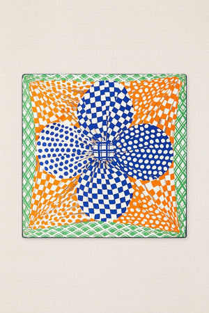 Pañuelo Gran Flor Azul