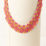 Collar Choker Étnico Naranja