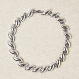 Short Braided Gold Plated Necklace