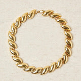 Short Braided Gold Necklace