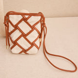 Bolso Mini Rombos Marrón