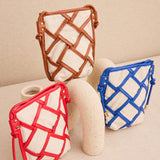 Bolso Mini Rombos Rojo