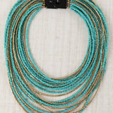 Blue Multi-Strand Necklace