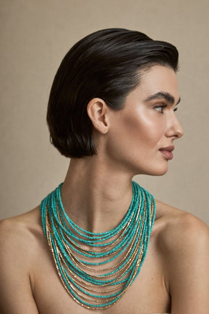 Collar Múltiple Azul