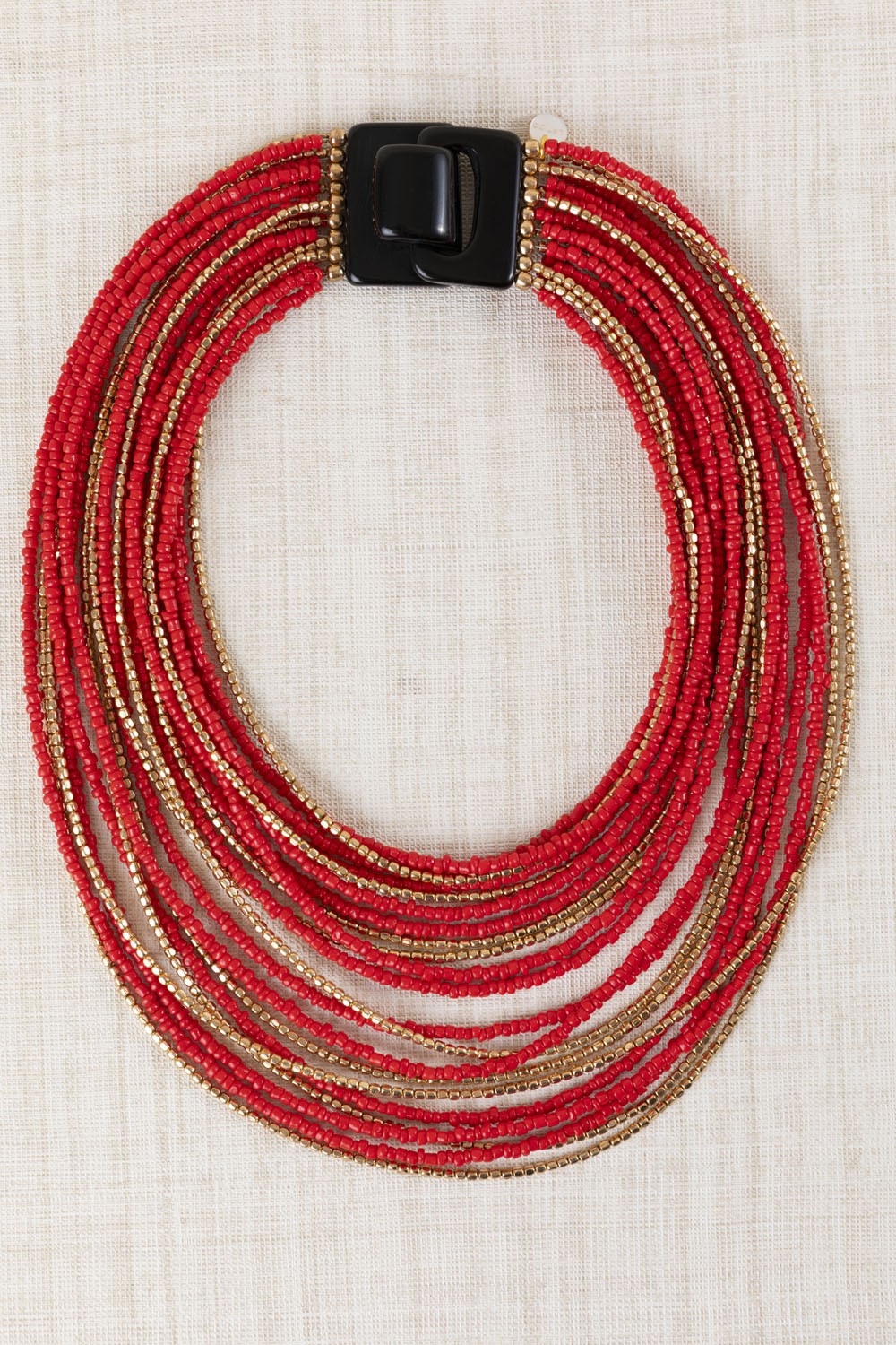 Collar Múltiple Rojo