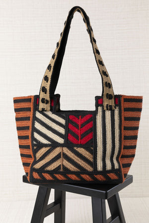 Bolso Étnico Rojo