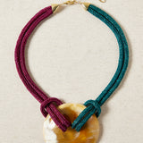 Green Antler Medallion Necklace
