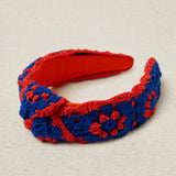 Crochet Headband Blue Colors
