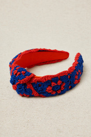 Crochet Headband Blue Colors
