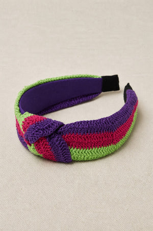 Purple Crochet Headband