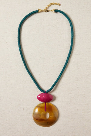 Collar Largo Donut Verde