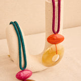 Collar Largo Donut Verde