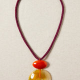 Collar Largo Donut Morado