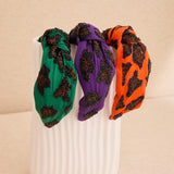 Orange Resin Animal Print Headband