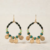 Mauve Resin Ethnic Earring