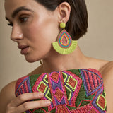 Clutch Bordado Boho Verde