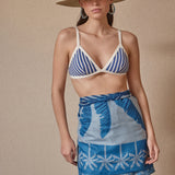 Zig Zag Blue Scarf
