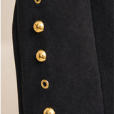 Bolso Shopper Ante con Tachuelas Negro
