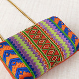 Bolso Clutch Bordado Violeta