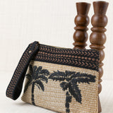 Palm Tree Raffia Handbag Beige