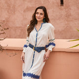 Green Embroidered Ethnic Kurta Dress