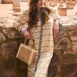 Vestido Kurta Amebas Amarillo