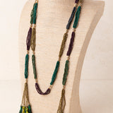 Collar Largo Pompón Verde