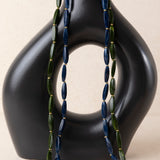 Collares Largos Doble Resina Verde/Azul