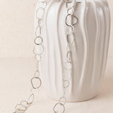 Collar Largo Eslabones Plata