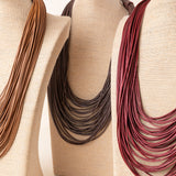 Collar Maxivueltas Ecopiel Café