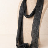 Collar Corbata Malla Plata
