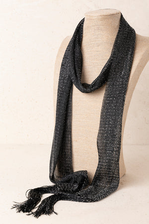 Collar Corbata Malla Plata