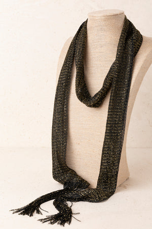 Collar Corbata Malla Oro