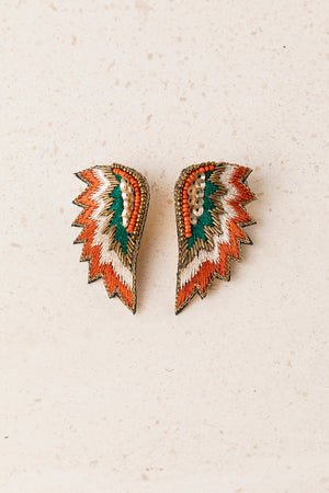 Pendientes Alas Bordados Caldera