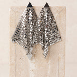 Pendientes Malla Plata