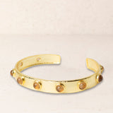 Pulsera Dorada Piedra Natural Ambar