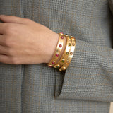 Pulsera Dorada Piedra Natural Ambar