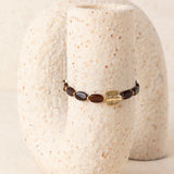 Pulsera Fina de Resina Marrón