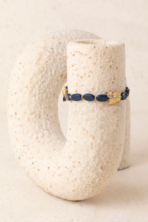 Pulsera Fina de Resina Azul