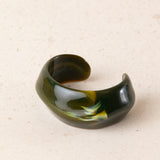 Pulsera Resina Ondulada Verde