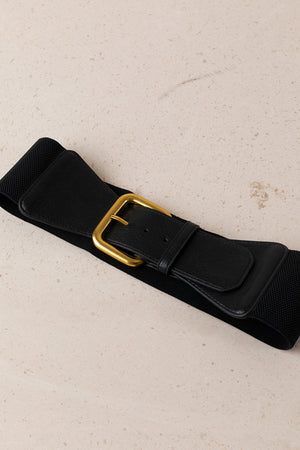 Red Resin Buckle Zigzag Belt